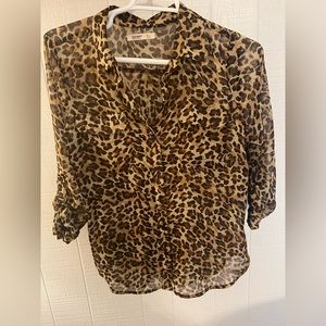 Leopard print blouse